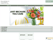 Tablet Screenshot of flowersbyhenry.net